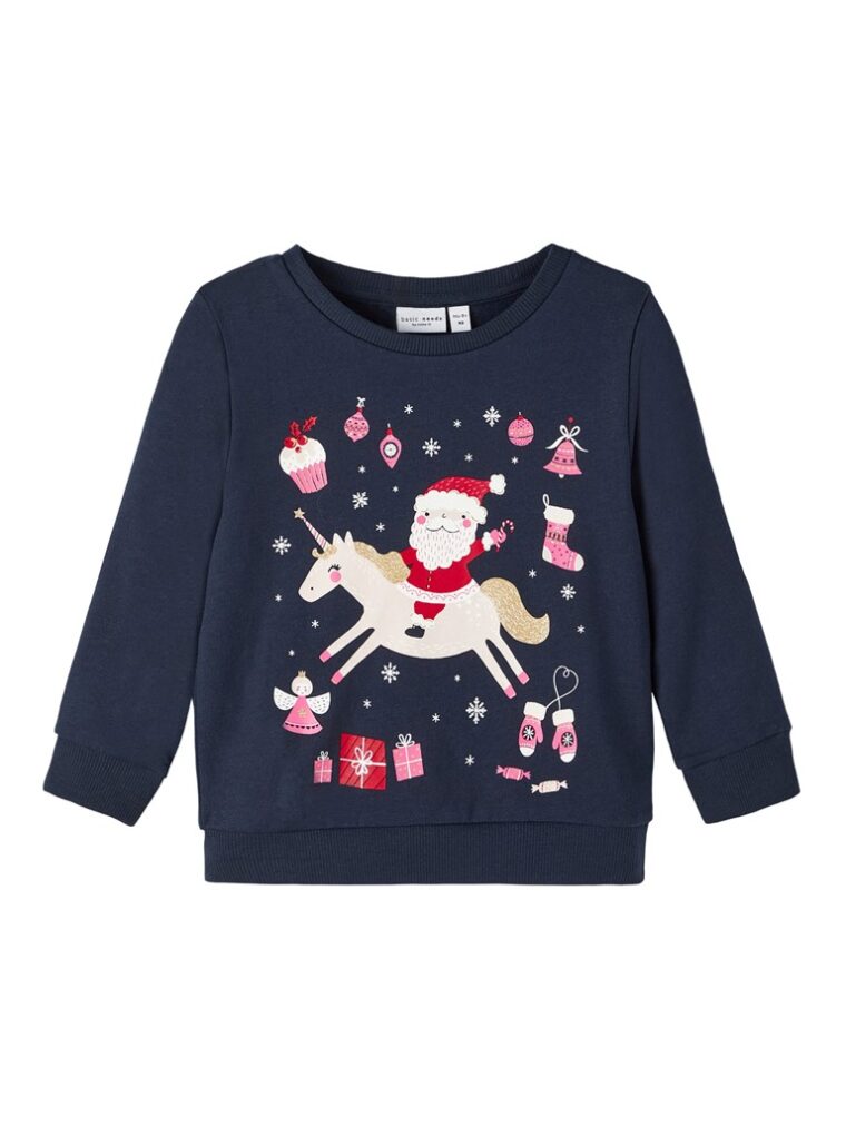 T-shirt Santa Claus Unicorn Christmas Name it (13210179)